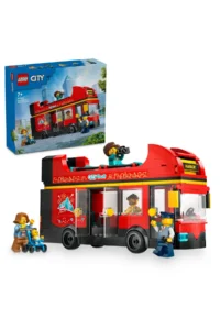 LEGO ® City Red Two-Decker Sightseeing Bus  - Creative Toy Building Set for Kids 7+ (384 P)