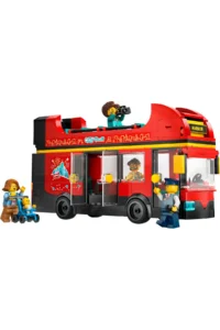 LEGO ® City Red Two-Decker Sightseeing Bus  - Creative Toy Building Set for Kids 7+ (384 P) - Image 2