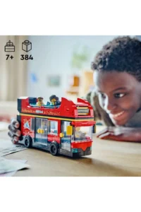 LEGO ® City Red Two-Decker Sightseeing Bus  - Creative Toy Building Set for Kids 7+ (384 P) - Image 5