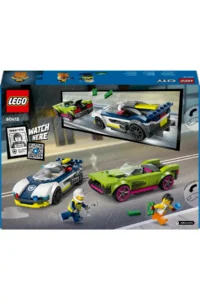 LEGO ® City Police Car and Sports Car Chase - Creative Toy Building Set for Kids 6+ (213P) - Image 4