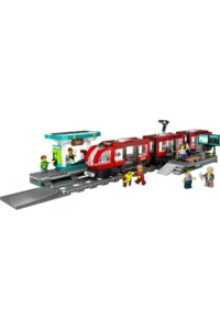 LEGO ® City Center Tram Station  - Creative Toy Building Set for Kids 7+ (811P) - Image 2