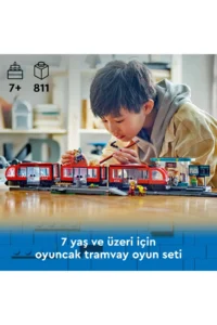 LEGO ® City Center Tram Station  - Creative Toy Building Set for Kids 7+ (811P) - Image 5