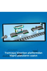 LEGO ® City Center Tram Station  - Creative Toy Building Set for Kids 7+ (811P) - Image 8