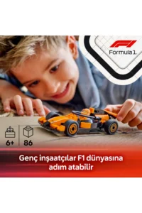 LEGO ® City McLaren Race Car F1® Driver  - 6+ Creative Toy Building Set (86P) - Image 5