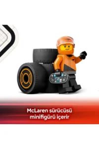 LEGO ® City McLaren Race Car F1® Driver  - 6+ Creative Toy Building Set (86P) - Image 7