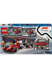 LEGO ® City Ferrari F1 with Car Pit Stop and Pit Crew  - Toy Construction Set for 6+ Kids (322P) - Image 4