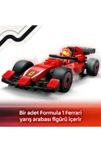 LEGO ® City Ferrari F1 with Car Pit Stop and Pit Crew  - Toy Construction Set for 6+ Kids (322P) - Image 8