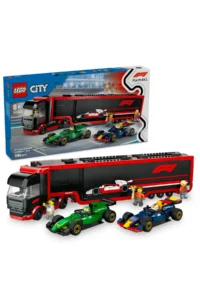 LEGO ® City RB20 and AMR24 F1® Truck with Car  - 8+ Creative Toy Building Set (1086)