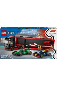 LEGO ® City RB20 and AMR24 F1® Truck with Car  - 8+ Creative Toy Building Set (1086) - Image 3