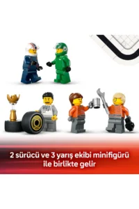 LEGO ® City RB20 and AMR24 F1® Truck with Car  - 8+ Creative Toy Building Set (1086) - Image 9