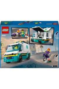 LEGO ® City Emergency Ambulance  - Model Vehicle Loving 5+ Creative Toy Building Set (184P) - Image 4