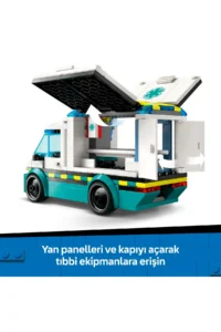 LEGO ® City Emergency Ambulance  - Model Vehicle Loving 5+ Creative Toy Building Set (184P) - Image 6