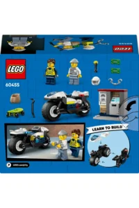 LEGO ® City Police Motorcycle Tracker  - Creative Toy Building Set for Kids 4+ (65P) - Image 4