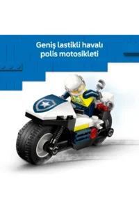 LEGO ® City Police Motorcycle Tracker  - Creative Toy Building Set for Kids 4+ (65P) - Image 8