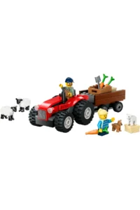 LEGO ® City Red Farm Tractor with Trailer and Sheep  - 4+ Toy Building Set (116 Pieces) - Image 2