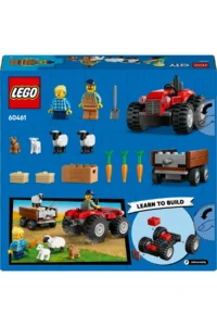 LEGO ® City Red Farm Tractor with Trailer and Sheep  - 4+ Toy Building Set (116 Pieces) - Image 4