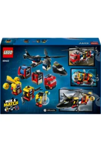 LEGO ® City Helicopter, Fire Truck and Submarine Mix - 7+ Toy Building Set (874P) - Image 4