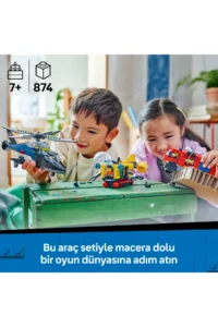 LEGO ® City Helicopter, Fire Truck and Submarine Mix - 7+ Toy Building Set (874P) - Image 5
