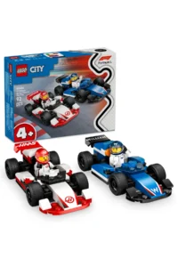 LEGO ® City F1® Williams Racing and Haas F1® Race Cars  - 4+ Toy Building Set (92 Pieces)