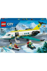 LEGO ® City Emergency Air Ambulance Plane  - Creative Toy Building Set for Kids 6+ (403P) - Image 3