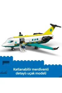 LEGO ® City Emergency Air Ambulance Plane  - Creative Toy Building Set for Kids 6+ (403P) - Image 6