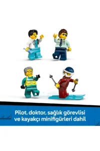 LEGO ® City Emergency Air Ambulance Plane  - Creative Toy Building Set for Kids 6+ (403P) - Image 9
