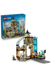 LEGO ® City Central Train Station  - Creative Toy Building Set for Kids 7+ (752P)