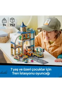 LEGO ® City Central Train Station  - Creative Toy Building Set for Kids 7+ (752P) - Image 5