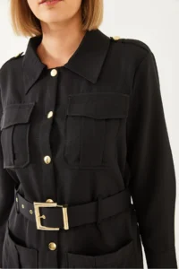 Bianco Lucci Women Casual Cargo Jacket MBMS020 - Image 5