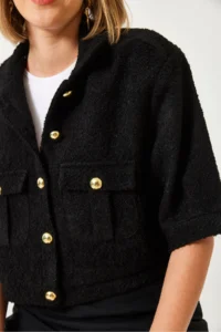 Bianco Lucci Women Short Sleeve Jacket MBMS022 - Image 3
