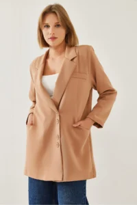 Bianco Lucci Women Double breasted Blazer Jacket MBMS045 - Image 2
