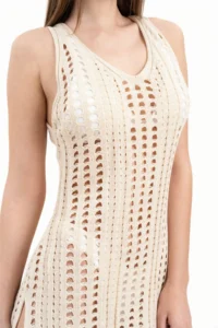 Wearified Pareo Knitwear Beach Dress Beach Dress Bikini Top Cover Up Openwork Dress Night Dress - Image 6