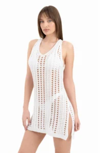 Wearified Pareo Knitwear Beach Dress Beach Dress Bikini Top Cover Up Openwork Dress Night Dress - Image 6