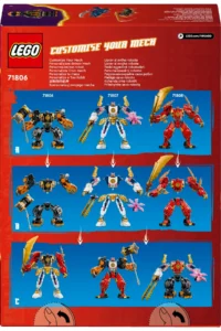 LEGO ® NINJAGO Cole's Earth Element Robot  - Creative Toy Building Set for Kids 7+ (235P) - Image 4