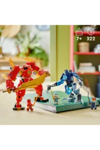 LEGO ® NINJAGO® Kai's Fire Elemental Robot  - Creative Toy Building Set for Kids 7+ (322P) - Image 5