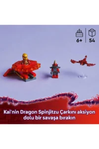 LEGO ® NINJAGO® Kai's Dragon Spinjitzu Spinner  - 6+ Creative Toy Building Set (54P) - Image 5