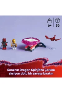 LEGO ® NINJAGO® Sora's Dragon Spinjitzu Spinner  - Toy Building Set for Kids 6+ (56P) - Image 5