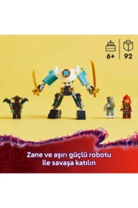 LEGO ® NINJAGO® Zane's Battle Armor Mech  - Creative Toy Building Set for Kids 6+ (92P) - Image 5