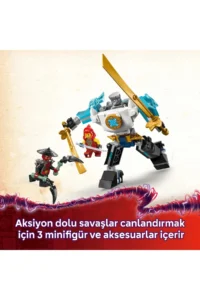 LEGO ® NINJAGO® Zane's Battle Armor Mech  - Creative Toy Building Set for Kids 6+ (92P) - Image 7
