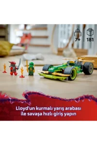 LEGO ® NINJAGO® Lloyd's Pull-and-Release Race Car  - Toy Building Set for Kids 7+ (181P) - Image 5