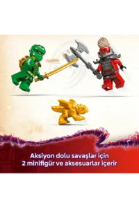 LEGO ® NINJAGO® Lloyd's Green Forest Dragon  - Creative Toy Building Set for Kids 6+(128P) - Image 7