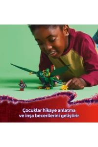 LEGO ® NINJAGO® Lloyd's Green Forest Dragon  - Creative Toy Building Set for Kids 6+(128P) - Image 8