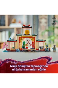 LEGO ® NINJAGO® Ninja Temple of Spinjitzu  - Creative Toy Building Set for Kids 4+ (158P) - Image 5