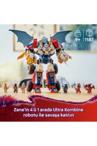 LEGO ® NINJAGO® Zane's Ultra Combo Mech  - 9+ Creative Toy Building Set (1187 Pieces) - Image 5