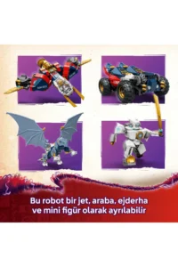LEGO ® NINJAGO® Zane's Ultra Combo Mech  - 9+ Creative Toy Building Set (1187 Pieces) - Image 6