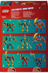 LEGO ® NINJAGO® Arin's Spinjitzu Battle Robot - Creative Toy Building Set for Kids 7+ (213P) - Image 4