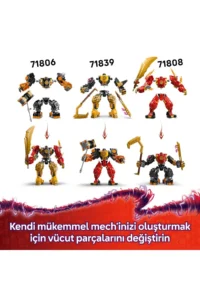 LEGO ® NINJAGO® Arin's Spinjitzu Battle Robot - Creative Toy Building Set for Kids 7+ (213P) - Image 7