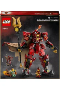 LEGO ® NINJAGO® Fire Knight Mech  - Creative Toy Building Set for Kids 14+ (996P) - Image 4