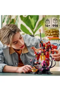 LEGO ® NINJAGO® Fire Knight Mech  - Creative Toy Building Set for Kids 14+ (996P) - Image 5