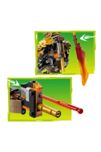 LEGO ® NINJAGO® Cole's Quest Robot and Zane the Dragon  - 7+ Toy Building Set (364 Pieces) - Image 10